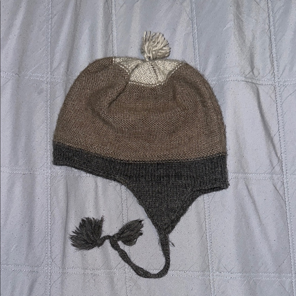 Bonpoint Brown and Gray Kids Hat